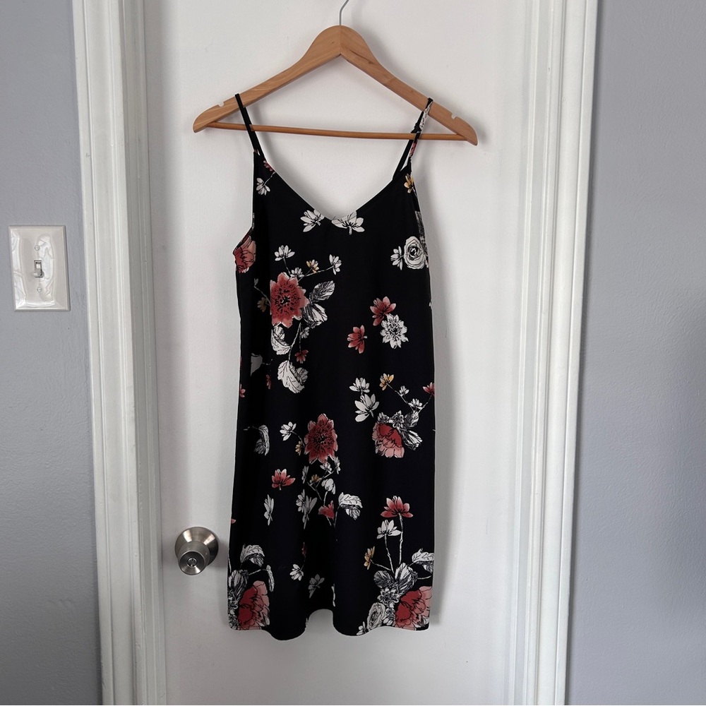 Target Black and Red Floral Dress